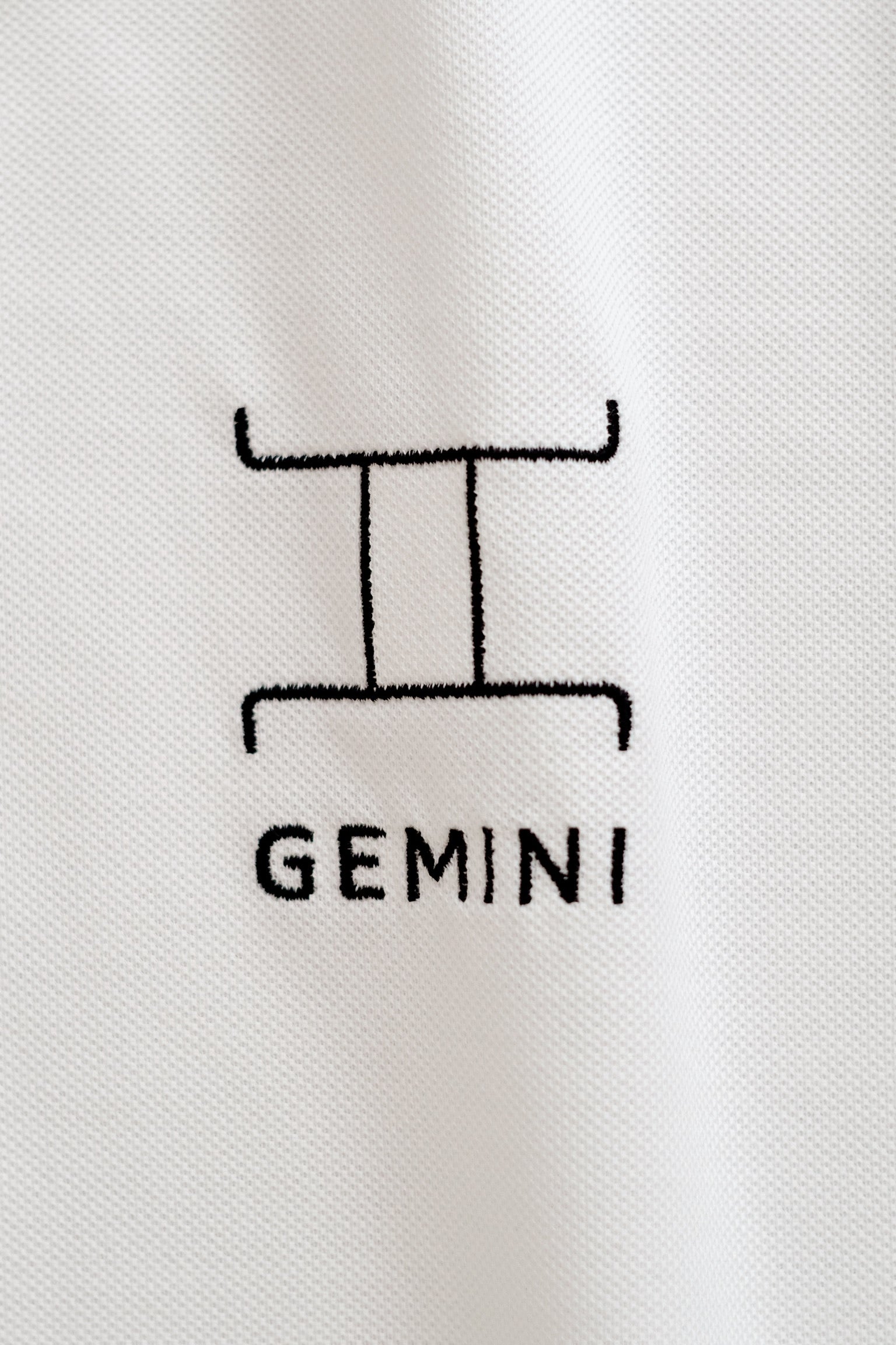 Mens Gemini White Short Sleeve